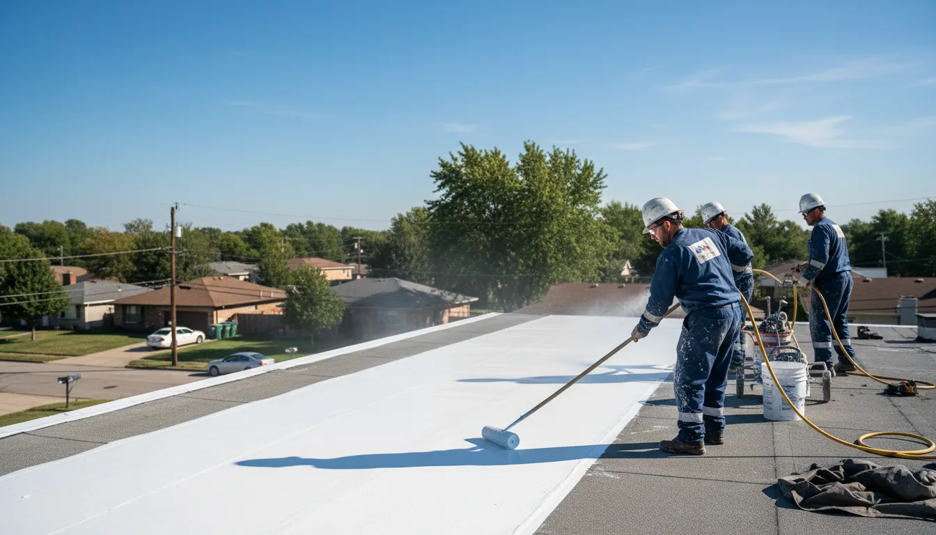 Commercial roof coating in Peabody, KS near me